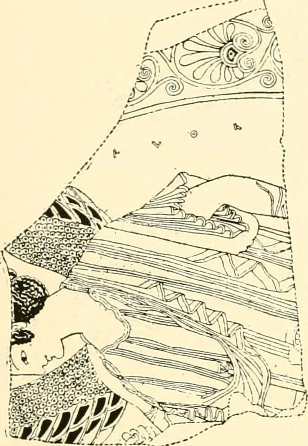 An illustration from A handbook of Attic red-figured vases signed by or attributed to the various masters of the sixth and fifth centuries B. C., 1919, leaf 143
