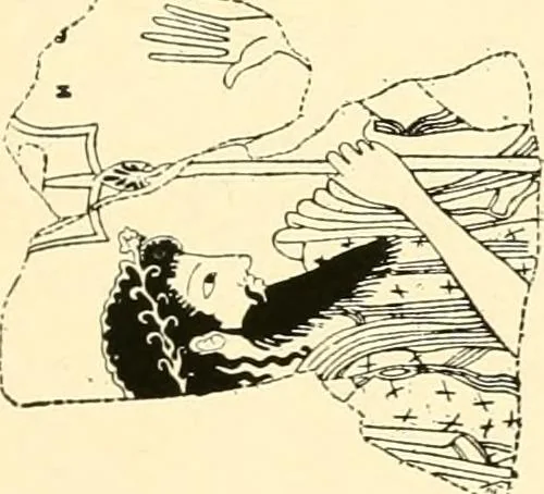 An illustration from A handbook of Attic red-figured vases signed by or attributed to the various masters of the sixth and fifth centuries B. C., 1919, leaf 143
