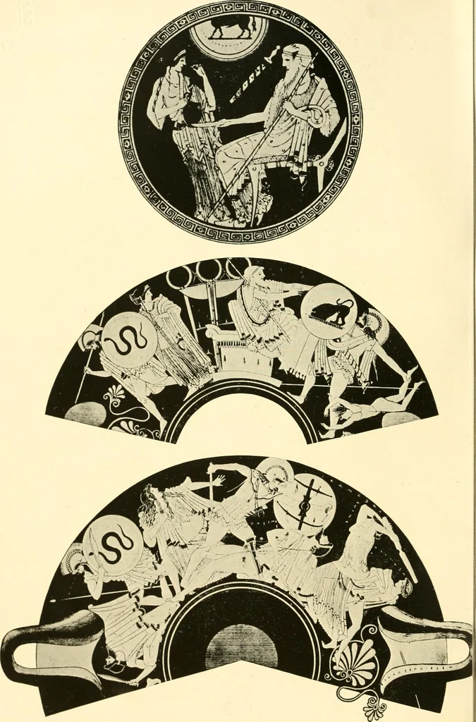 An illustration from A handbook of Attic red-figured vases signed by or attributed to the various masters of the sixth and fifth centuries B. C., 1919, leaf 146