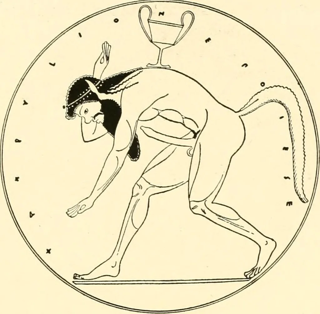 An illustration from A handbook of Attic red-figured vases signed by or attributed to the various masters of the sixth and fifth centuries B. C., 1919, leaf 177