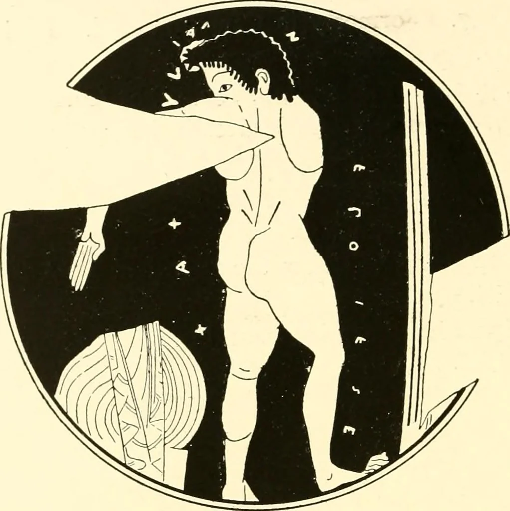An illustration from A handbook of Attic red-figured vases signed by or attributed to the various masters of the sixth and fifth centuries B. C., 1919, leaf 194