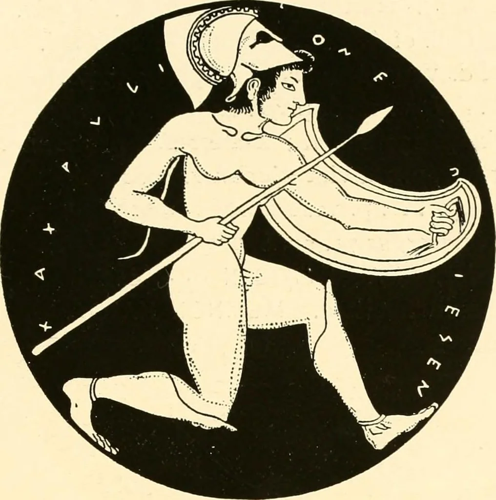 An illustration from A handbook of Attic red-figured vases signed by or attributed to the various masters of the sixth and fifth centuries B. C., 1919, leaf 197