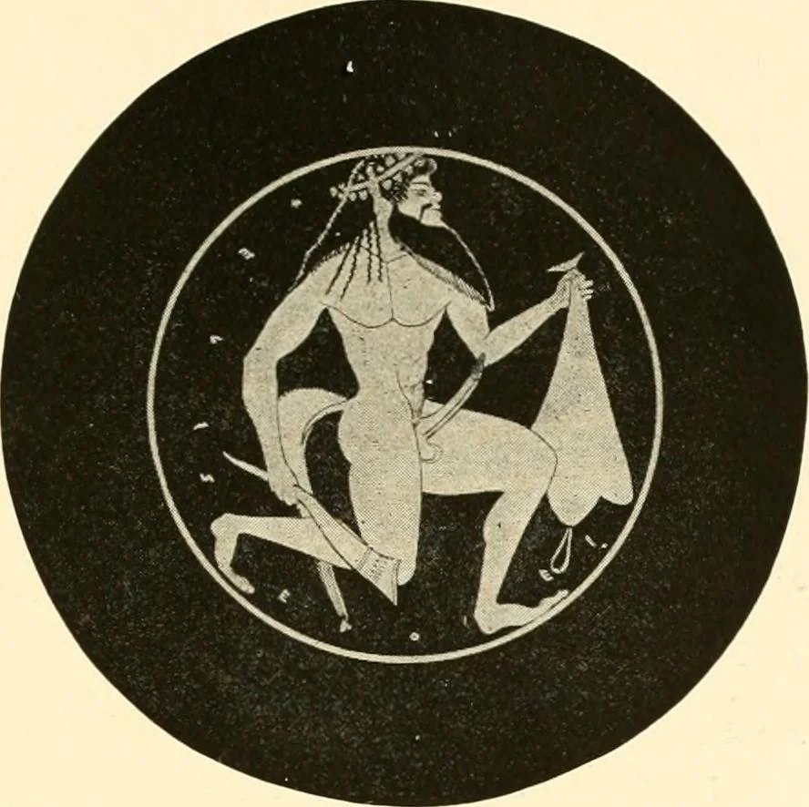 An illustration from A handbook of Attic red-figured vases signed by or attributed to the various masters of the sixth and fifth centuries B. C., 1919, leaf 213