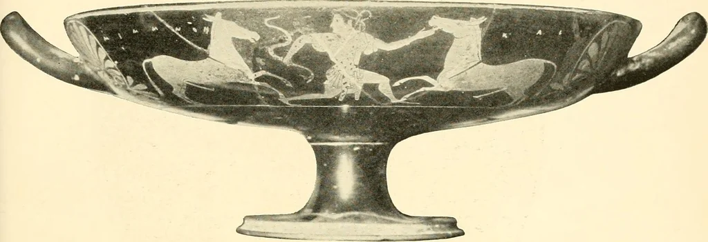 An illustration from A handbook of Attic red-figured vases signed by or attributed to the various masters of the sixth and fifth centuries B. C., 1919, leaf 215