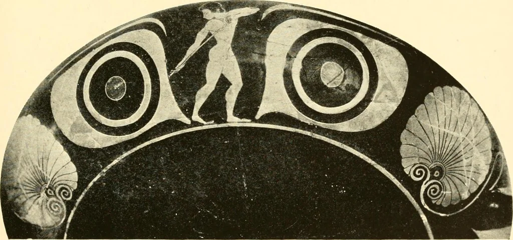 An illustration from A handbook of Attic red-figured vases signed by or attributed to the various masters of the sixth and fifth centuries B. C., 1919, leaf 217