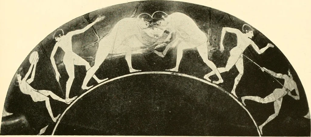 An illustration from A handbook of Attic red-figured vases signed by or attributed to the various masters of the sixth and fifth centuries B. C., 1919, leaf 219