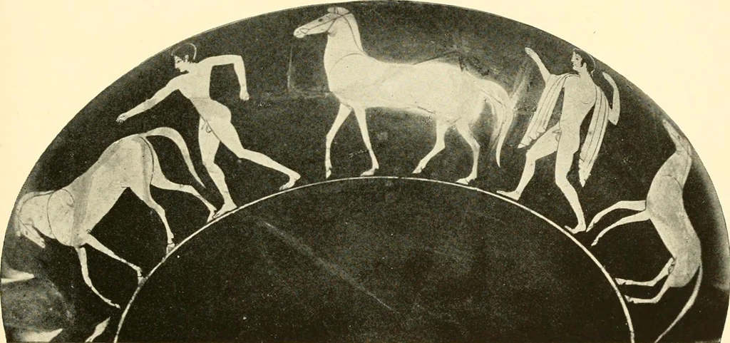 An illustration from A handbook of Attic red-figured vases signed by or attributed to the various masters of the sixth and fifth centuries B. C., 1919, leaf 219