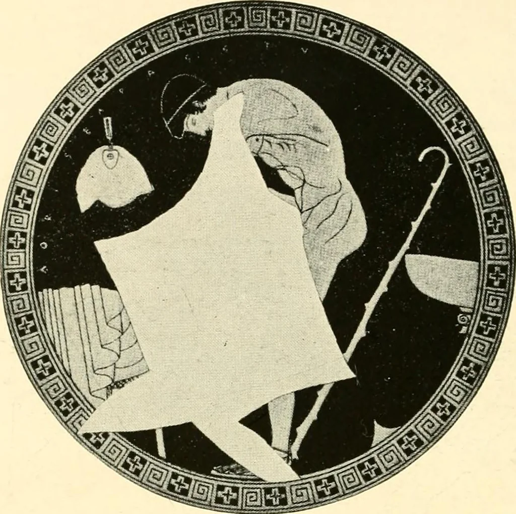 An illustration from A handbook of Attic red-figured vases signed by or attributed to the various masters of the sixth and fifth centuries B. C., 1919, leaf 242