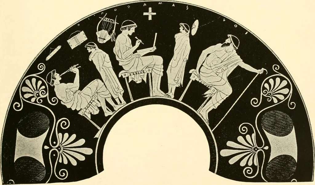 An illustration from A handbook of Attic red-figured vases signed by or attributed to the various masters of the sixth and fifth centuries B. C., 1919, leaf 243