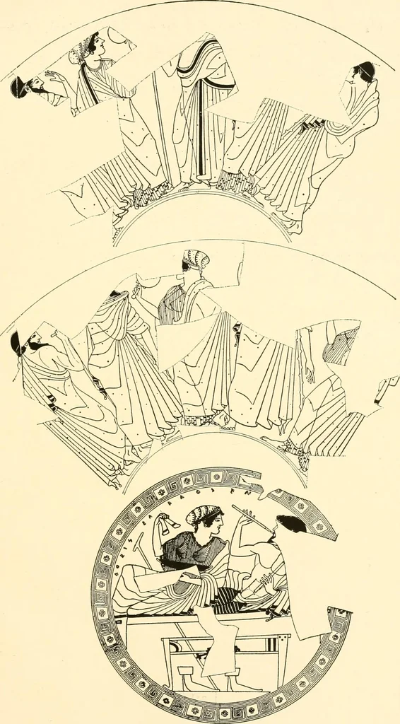An illustration from A handbook of Attic red-figured vases signed by or attributed to the various masters of the sixth and fifth centuries B. C., 1919, leaf 245