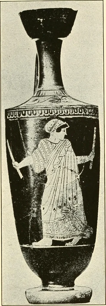 An illustration from A handbook of Attic red-figured vases signed by or attributed to the various masters of the sixth and fifth centuries B. C., 1919, leaf 249