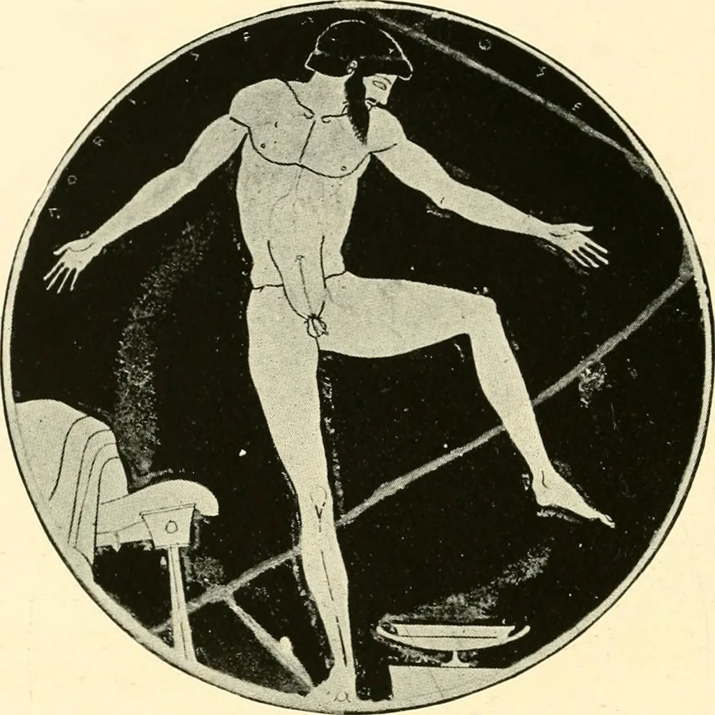 An illustration from A handbook of Attic red-figured vases signed by or attributed to the various masters of the sixth and fifth centuries B. C., 1919, leaf 254