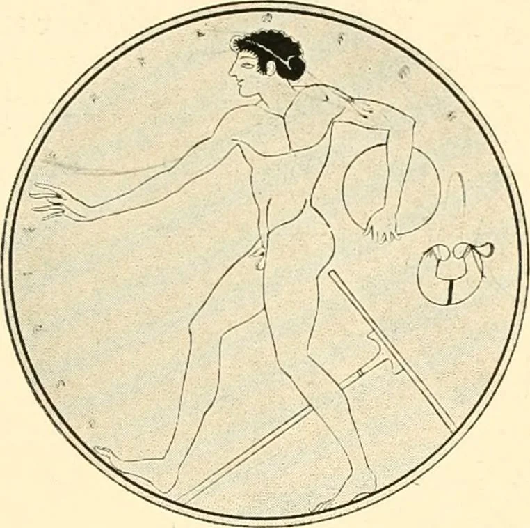 An illustration from A handbook of Attic red-figured vases signed by or attributed to the various masters of the sixth and fifth centuries B. C., 1919, leaf 257