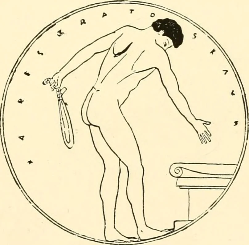 An illustration from A handbook of Attic red-figured vases signed by or attributed to the various masters of the sixth and fifth centuries B. C., 1919, leaf 265