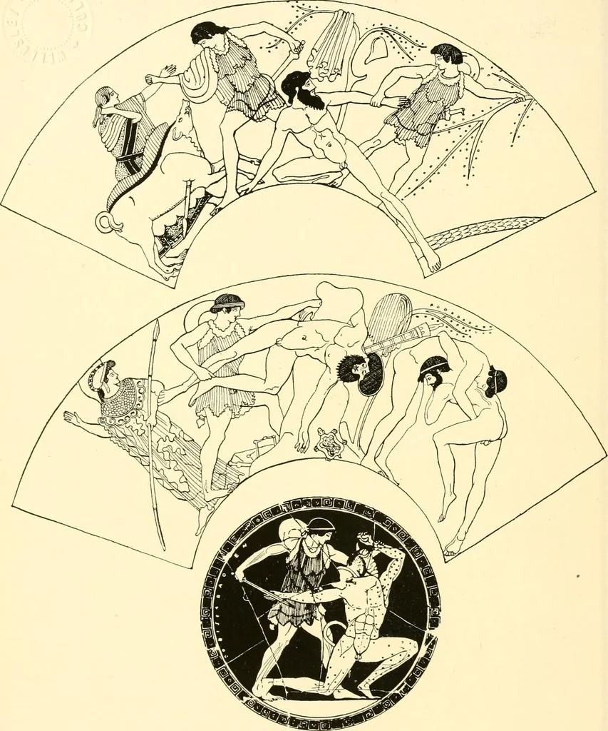 An illustration from A handbook of Attic red-figured vases signed by or attributed to the various masters of the sixth and fifth centuries B. C., 1919, leaf 266