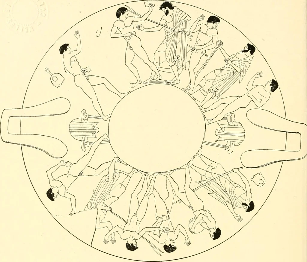 An illustration from A handbook of Attic red-figured vases signed by or attributed to the various masters of the sixth and fifth centuries B. C., 1919, leaf 278