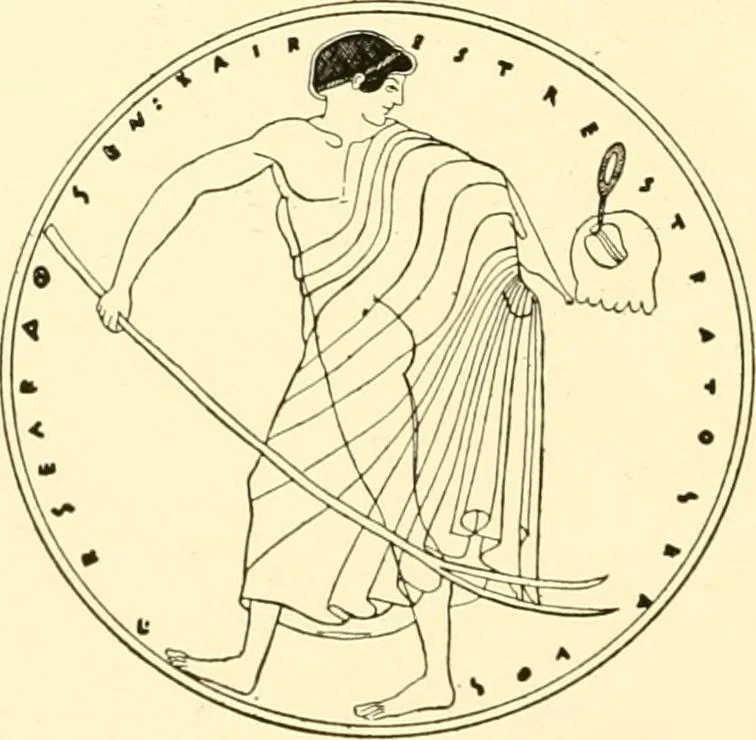 An illustration from A handbook of Attic red-figured vases signed by or attributed to the various masters of the sixth and fifth centuries B. C., 1919, leaf 278