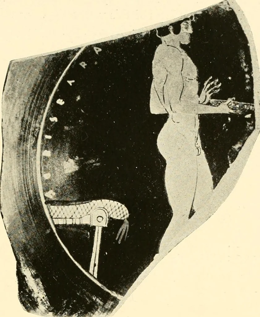 An illustration from A handbook of Attic red-figured vases signed by or attributed to the various masters of the sixth and fifth centuries B. C., 1919, leaf 281