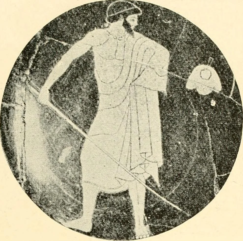 An illustration from A handbook of Attic red-figured vases signed by or attributed to the various masters of the sixth and fifth centuries B. C., 1919, leaf 291