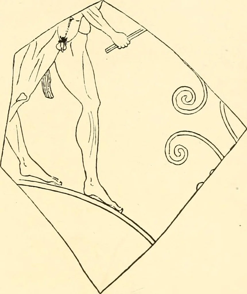 An illustration from A handbook of Attic red-figured vases signed by or attributed to the various masters of the sixth and fifth centuries B. C., 1919, leaf 293