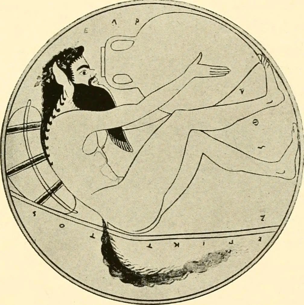 An illustration from A handbook of Attic red-figured vases signed by or attributed to the various masters of the sixth and fifth centuries B. C., 1919, leaf 329