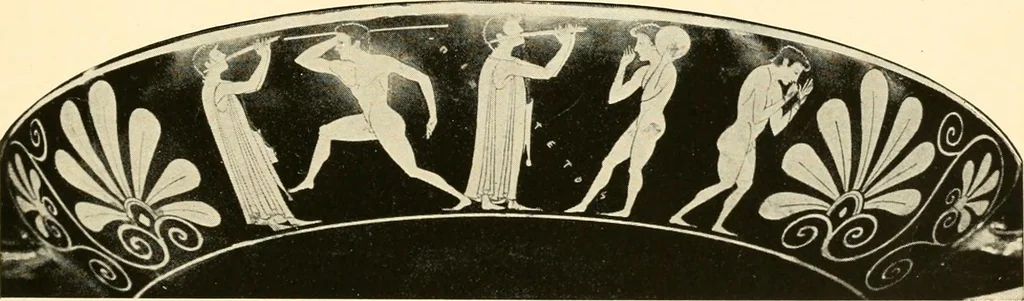 An illustration from A handbook of Attic red-figured vases signed by or attributed to the various masters of the sixth and fifth centuries B. C., 1919, leaf 333