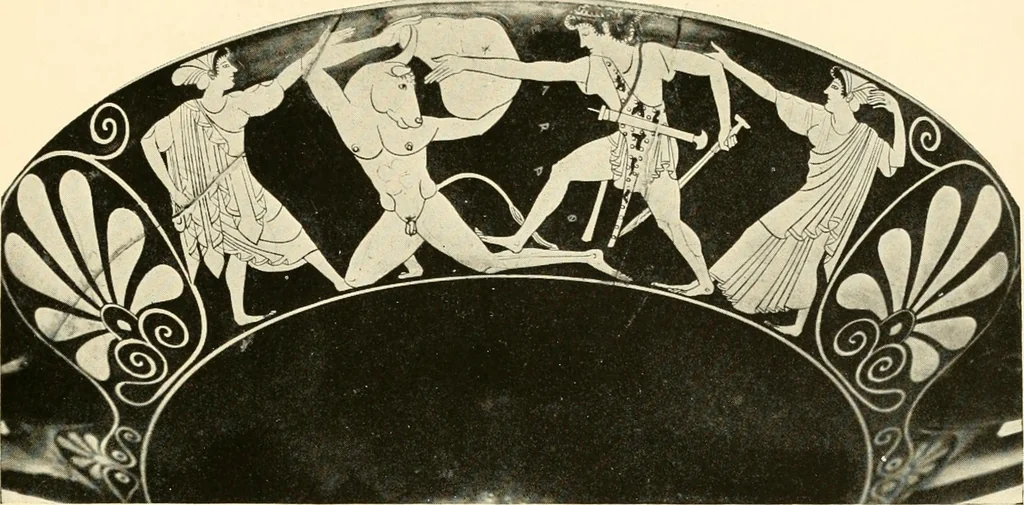 An illustration from A handbook of Attic red-figured vases signed by or attributed to the various masters of the sixth and fifth centuries B. C., 1919, leaf 339