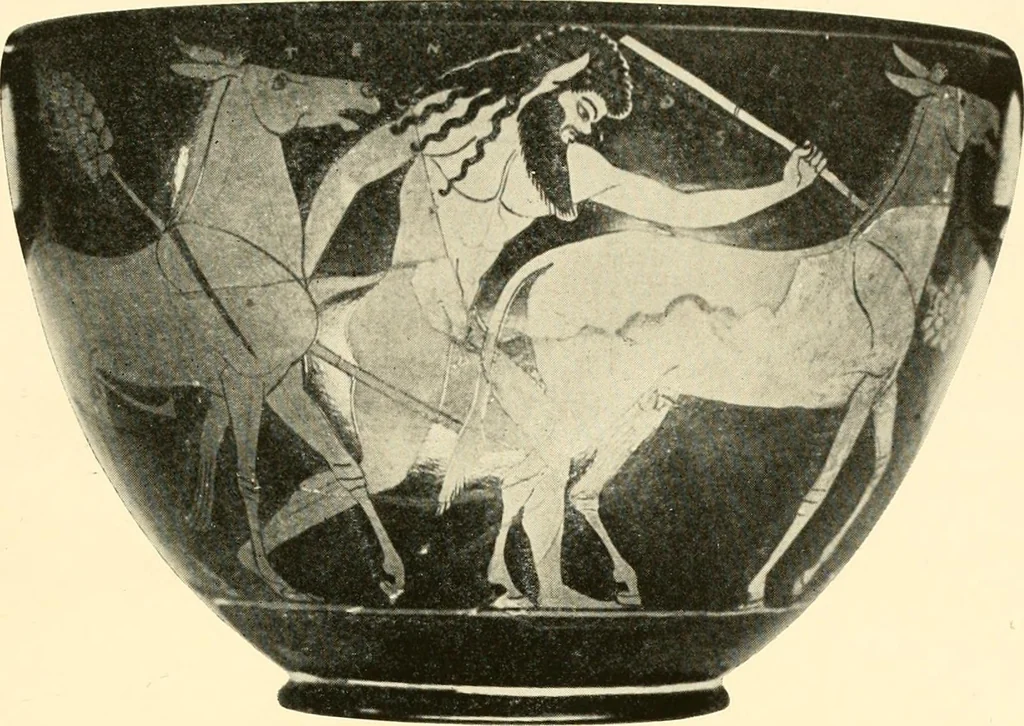An illustration from A handbook of Attic red-figured vases signed by or attributed to the various masters of the sixth and fifth centuries B. C., 1919, leaf 347