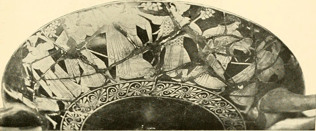 An illustration from A handbook of Attic red-figured vases signed by or attributed to the various masters of the sixth and fifth centuries B. C., 1919, leaf 357