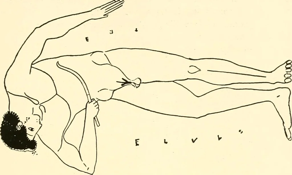 An illustration from A handbook of Attic red-figured vases signed by or attributed to the various masters of the sixth and fifth centuries B. C., 1919, leaf 363