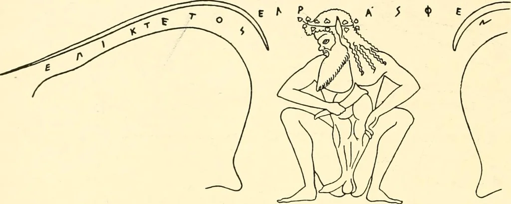 An illustration from A handbook of Attic red-figured vases signed by or attributed to the various masters of the sixth and fifth centuries B. C., 1919, leaf 364