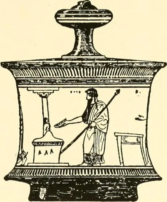An illustration from A handbook of Attic red-figured vases signed by or attributed to the various masters of the sixth and fifth centuries B. C., 1919, leaf 39
