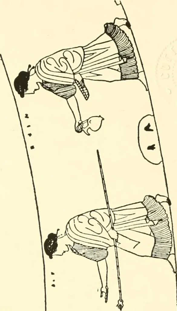 An illustration from A handbook of Attic red-figured vases signed by or attributed to the various masters of the sixth and fifth centuries B. C., 1919, leaf 39