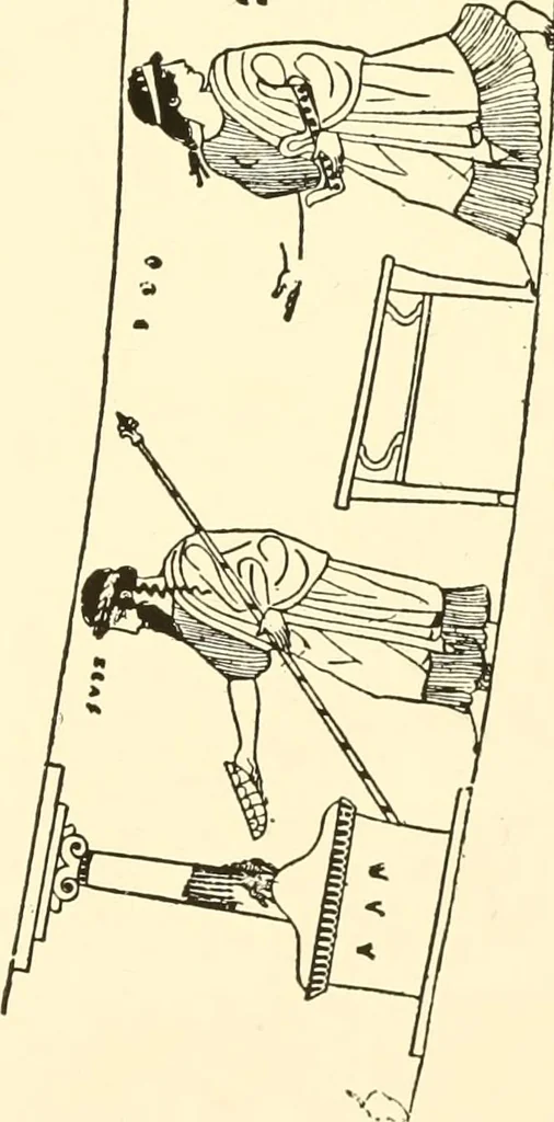 An illustration from A handbook of Attic red-figured vases signed by or attributed to the various masters of the sixth and fifth centuries B. C., 1919, leaf 39