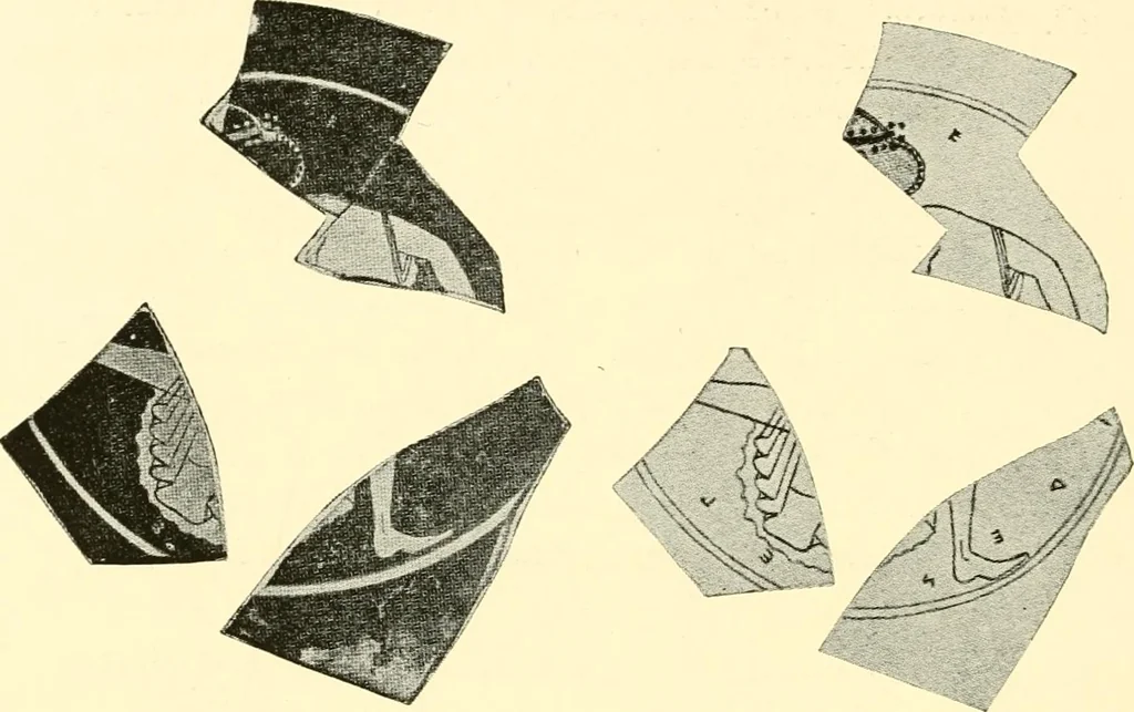 An illustration from A handbook of Attic red-figured vases signed by or attributed to the various masters of the sixth and fifth centuries B. C., 1919, leaf 392