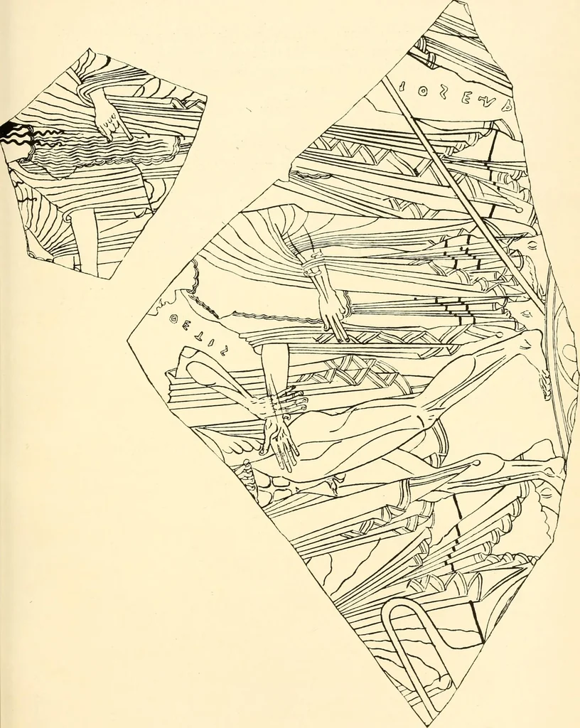 An illustration from A handbook of Attic red-figured vases signed by or attributed to the various masters of the sixth and fifth centuries B. C., 1919, leaf 407