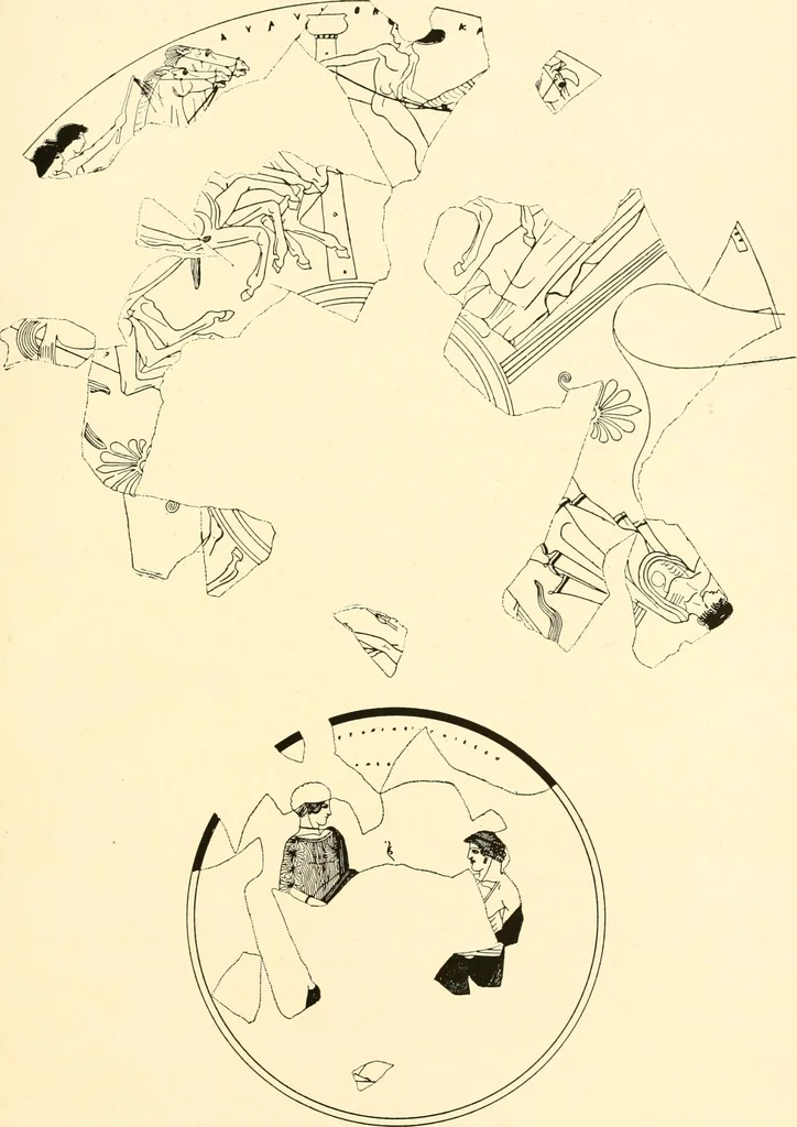 An illustration from A handbook of Attic red-figured vases signed by or attributed to the various masters of the sixth and fifth centuries B. C., 1919, leaf 413