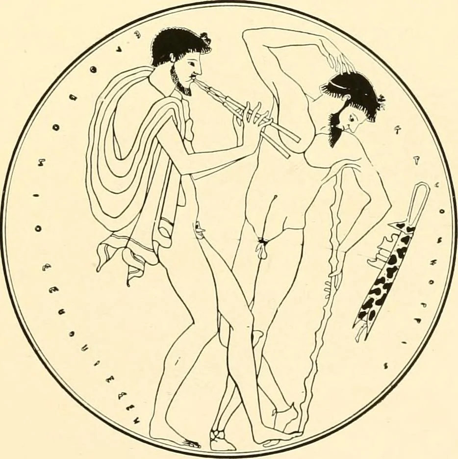 An illustration from A handbook of Attic red-figured vases signed by or attributed to the various masters of the sixth and fifth centuries B. C., 1919, leaf 415