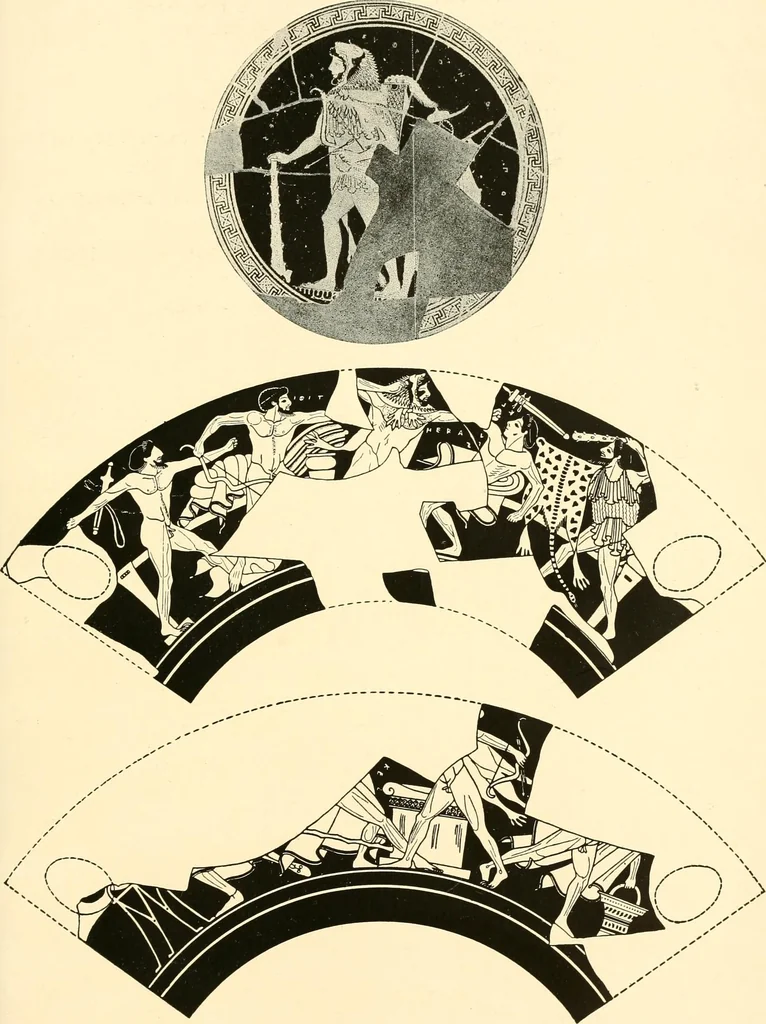 An illustration from A handbook of Attic red-figured vases signed by or attributed to the various masters of the sixth and fifth centuries B. C., 1919, leaf 421