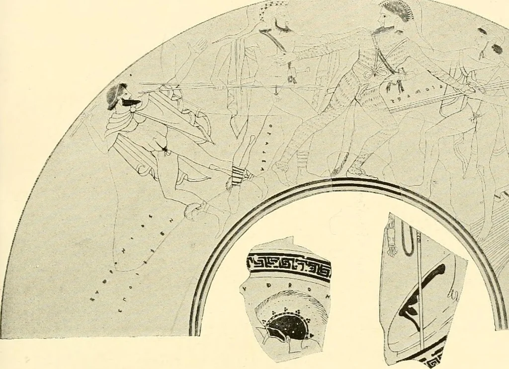 An illustration from A handbook of Attic red-figured vases signed by or attributed to the various masters of the sixth and fifth centuries B. C., 1919, leaf 423