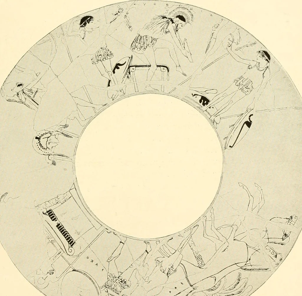 An illustration from A handbook of Attic red-figured vases signed by or attributed to the various masters of the sixth and fifth centuries B. C., 1919, leaf 431