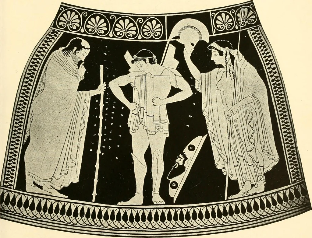An illustration from A handbook of Attic red-figured vases signed by or attributed to the various masters of the sixth and fifth centuries B. C., 1919, leaf 461