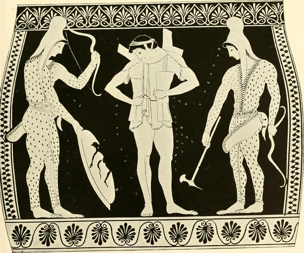 An illustration from A handbook of Attic red-figured vases signed by or attributed to the various masters of the sixth and fifth centuries B. C., 1919, leaf 463