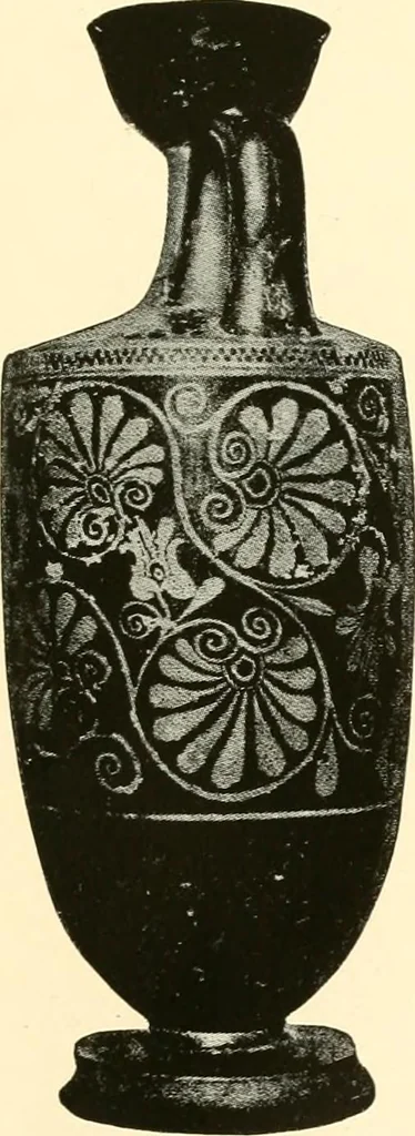 An illustration from A handbook of Attic red-figured vases signed by or attributed to the various masters of the sixth and fifth centuries B. C., 1919, leaf 493