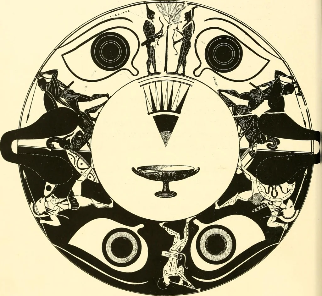 An illustration from A handbook of Attic red-figured vases signed by or attributed to the various masters of the sixth and fifth centuries B. C., 1919, leaf 64