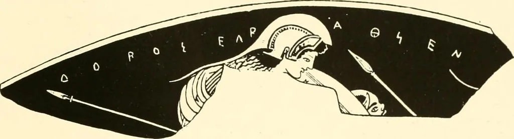 An illustration from A handbook of Attic red-figured vases signed by or attributed to the various masters of the sixth and fifth centuries B. C., 1919, leaf 73