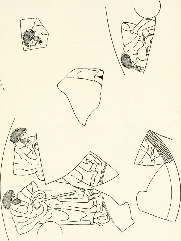 An illustration from A handbook of Attic red-figured vases signed by or attributed to the various masters of the sixth and fifth centuries B. C., 1919, leaf 102