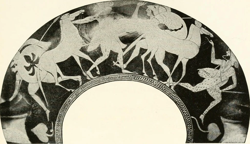 An illustration from A handbook of Attic red-figured vases signed by or attributed to the various masters of the sixth and fifth centuries B. C., 1919, leaf 126