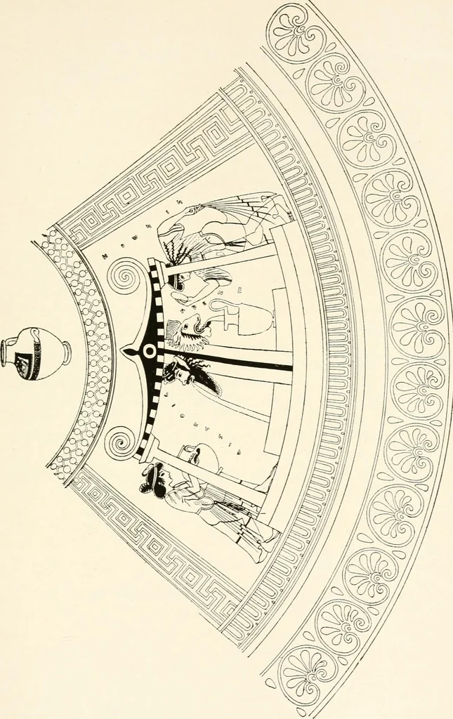 An illustration from A handbook of Attic red-figured vases signed by or attributed to the various masters of the sixth and fifth centuries B. C., 1919, leaf 134