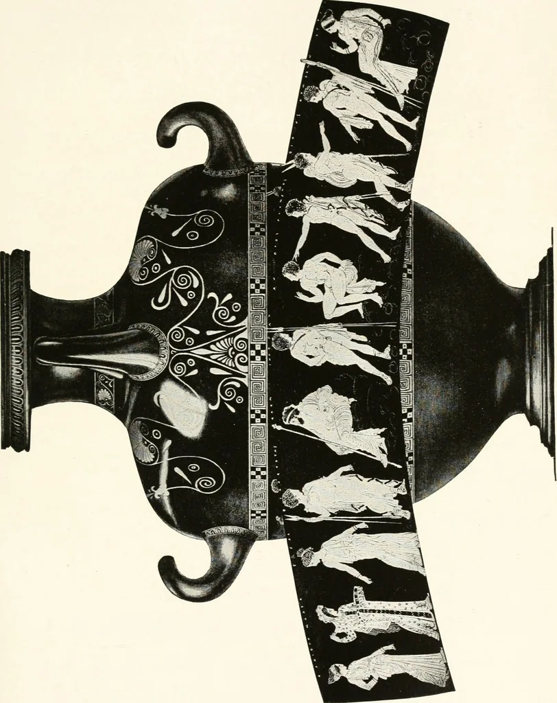 An illustration from A handbook of Attic red-figured vases signed by or attributed to the various masters of the sixth and fifth centuries B. C., 1919, leaf 192